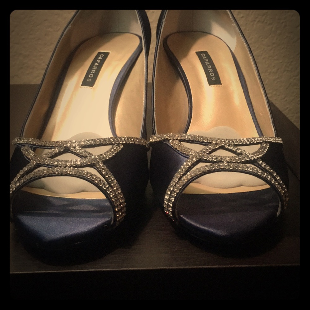 Caparros Navy Blue Heels